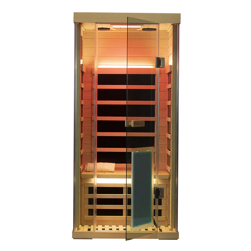 Wizzisaunas S01 Low EMF Infrared Sauna with Red Light Therapy