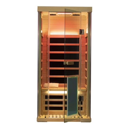 Wizzisaunas S01 Low EMF Infrared Sauna with Red Light Therapy