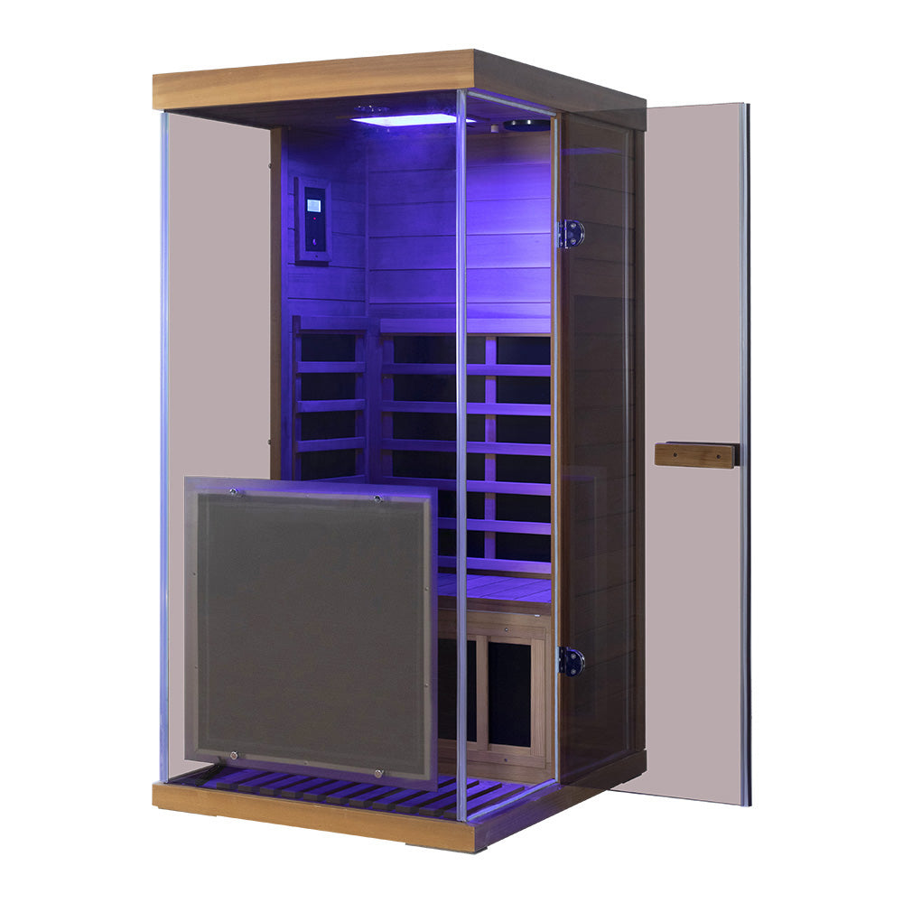 Wizzisaunas 909MX Low EMF Infrared Sauna with 4-Wavelength Red Light Therapy