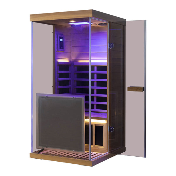 Wizzisaunas 909MX Low EMF Infrared Sauna with Red Light Therapy