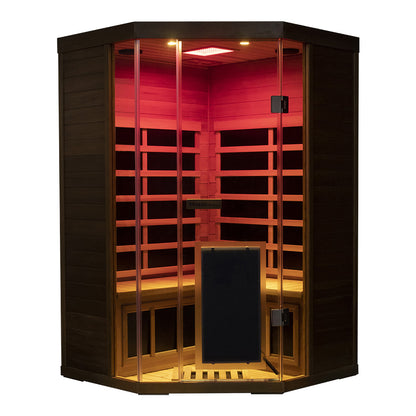 Wizzisaunas S07 2–3 Person Low EMF Infrared Sauna with Red Light Therapy