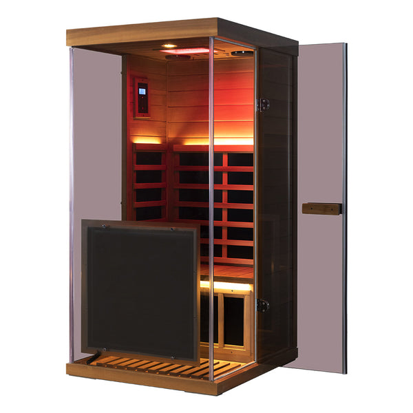 Wizzisaunas 909MX Low EMF Infrared Sauna with Red Light Therapy