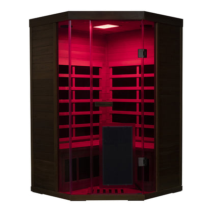 Wizzisaunas S07 2–3 Person Low EMF Infrared Sauna with Red Light Therapy