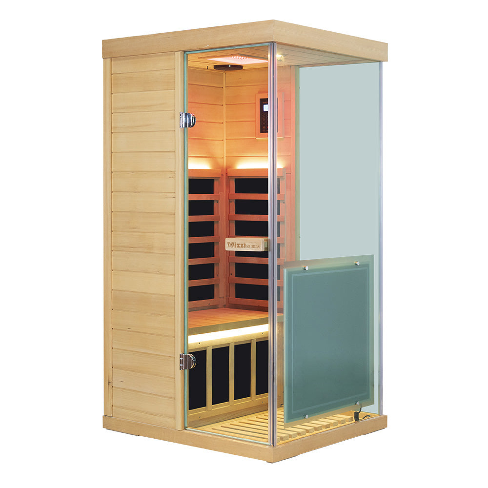 Wizzisaunas S01 Low EMF Infrared Sauna with Red Light Therapy