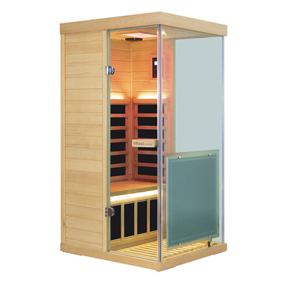 Wizzisaunas S01 Low EMF Infrared Sauna with Red Light Therapy