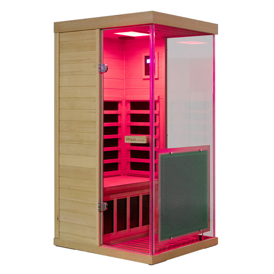 Wizzisaunas S01 Low EMF Infrared Sauna with Red Light Therapy