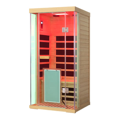 Wizzisaunas S01 Low EMF Infrared Sauna with Red Light Therapy