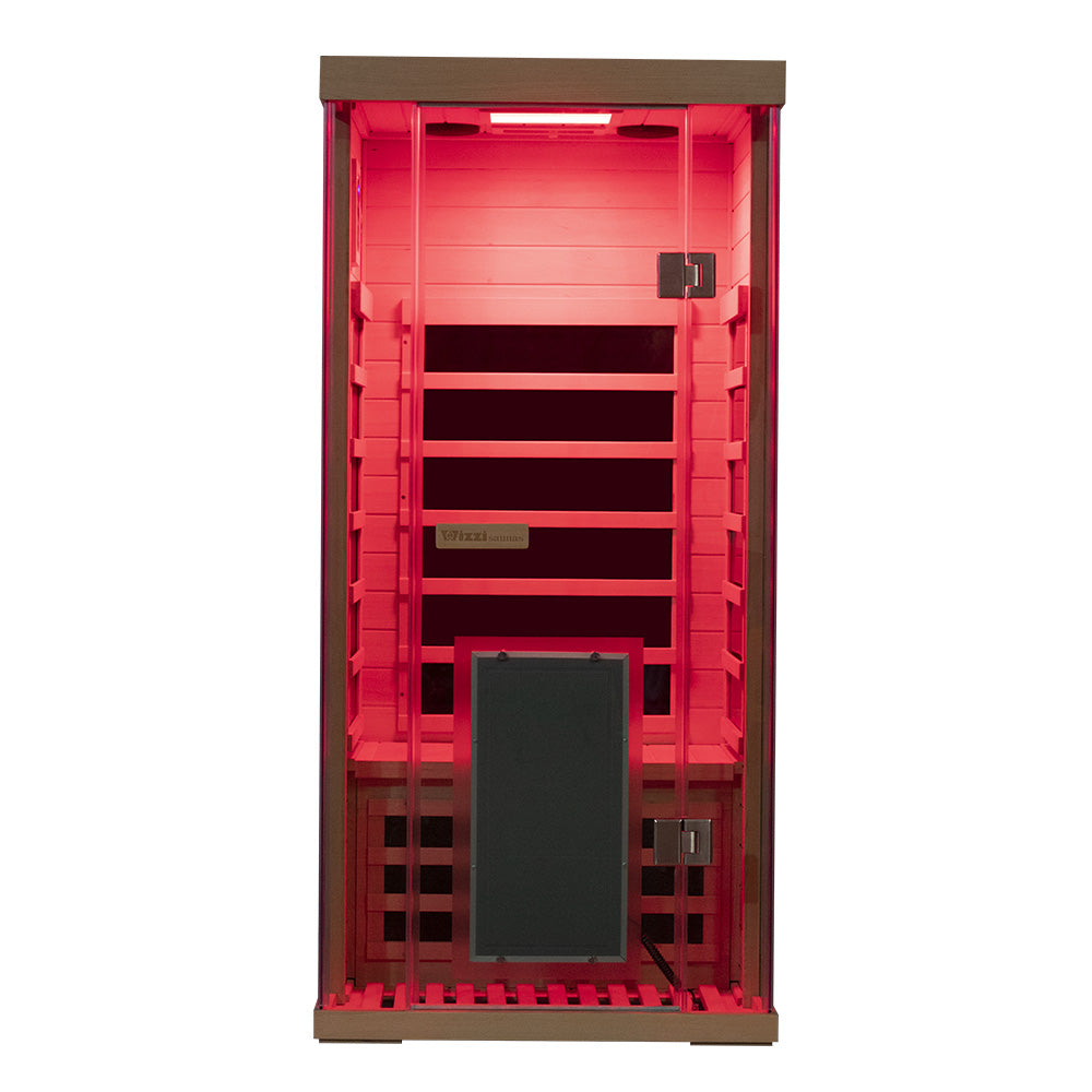 Wizzisaunas S01 Low EMF Infrared Sauna with Red Light Therapy