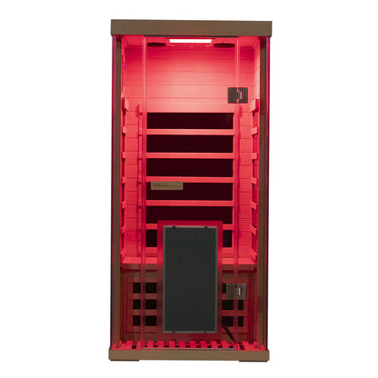 Wizzisaunas S01 Low EMF Infrared Sauna with Red Light Therapy
