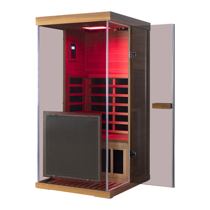 Wizzisaunas 909MX Low EMF Infrared Sauna with 4-Wavelength Red Light Therapy