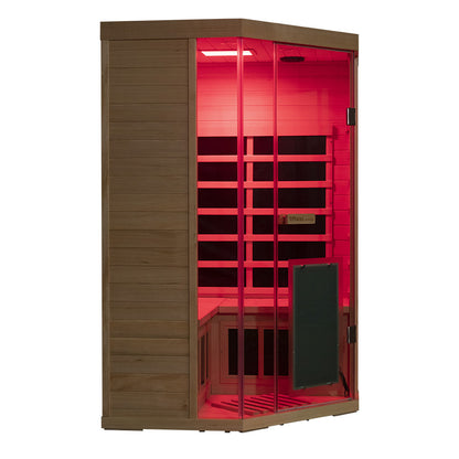 Wizzisaunas S07 2–3 Person Low EMF Infrared Sauna with Red Light Therapy