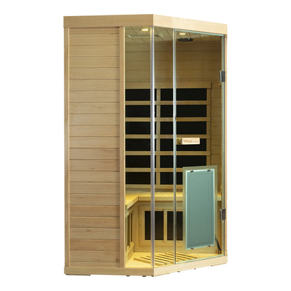 Wizzisaunas S07 2–3 Person Low EMF Infrared Sauna with Red Light Therapy