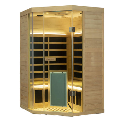 Wizzisaunas S07 2–3 Person Low EMF Infrared Sauna with Red Light Therapy