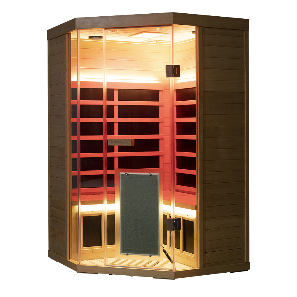 Wizzisaunas S07 2–3 Person Low EMF Infrared Sauna with Red Light Therapy