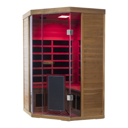 Wizzisaunas S07 2–3 Person Low EMF Infrared Sauna with Red Light Therapy