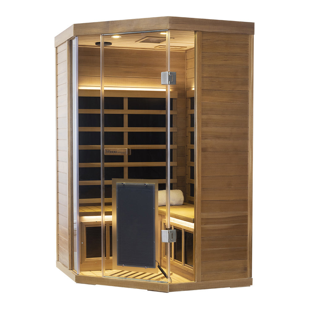 Wizzisaunas S07 2–3 Person Low EMF Infrared Sauna with Red Light Therapy