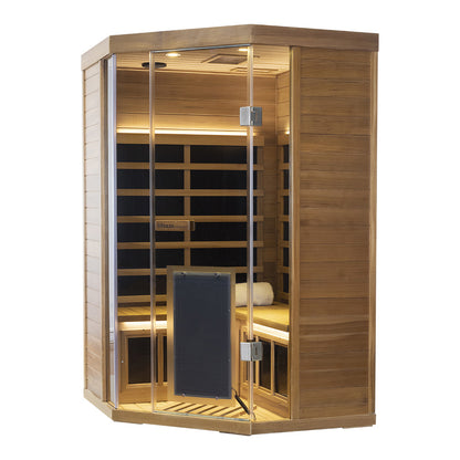 Wizzisaunas S07 2–3 Person Low EMF Infrared Sauna with Red Light Therapy