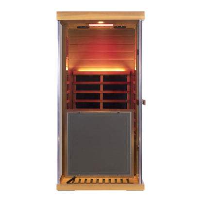Wizzisaunas 909MX Low EMF Infrared Sauna with 4-Wavelength Red Light Therapy