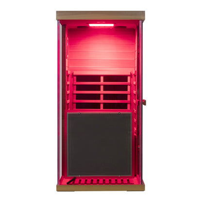 Wizzisaunas 909MX Low EMF Infrared Sauna with 4-Wavelength Red Light Therapy