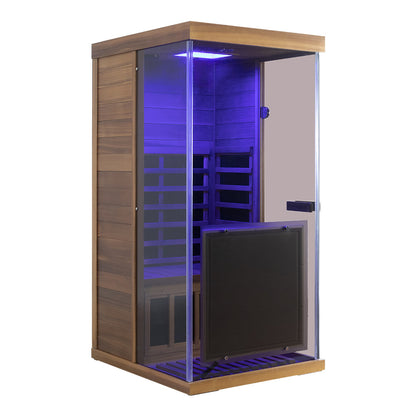 Wizzisaunas 909MX Low EMF Infrared Sauna with 4-Wavelength Red Light Therapy