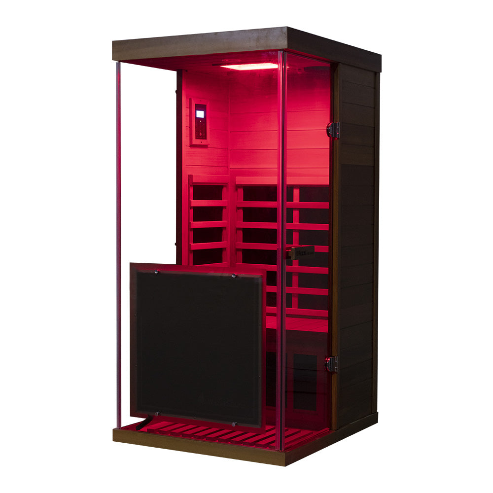 Wizzisaunas 909MX Low EMF Infrared Sauna with 4-Wavelength Red Light Therapy
