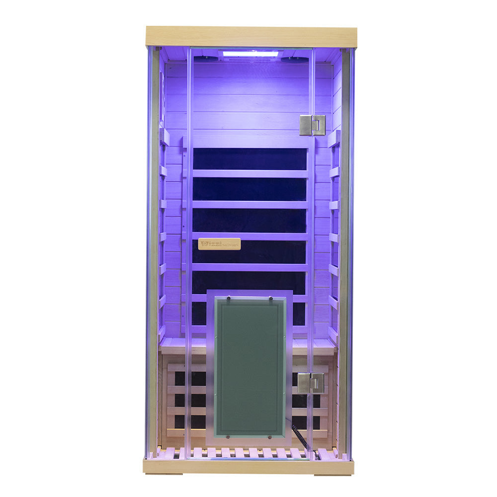 Wizzisaunas S01 Low EMF Infrared Sauna with Red Light Therapy