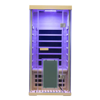 Wizzisaunas S01 Low EMF Infrared Sauna with Red Light Therapy