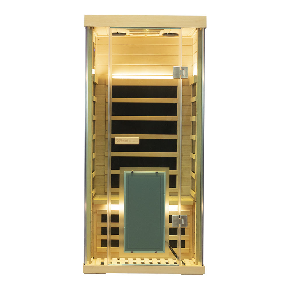 Wizzisaunas S01 Low EMF Infrared Sauna with Red Light Therapy