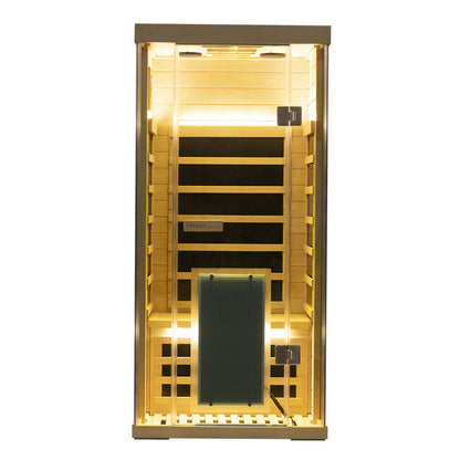 Wizzisaunas S01 Low EMF Infrared Sauna with Red Light Therapy