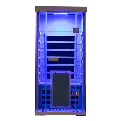 Wizzisaunas S01 Low EMF Infrared Sauna with Red Light Therapy