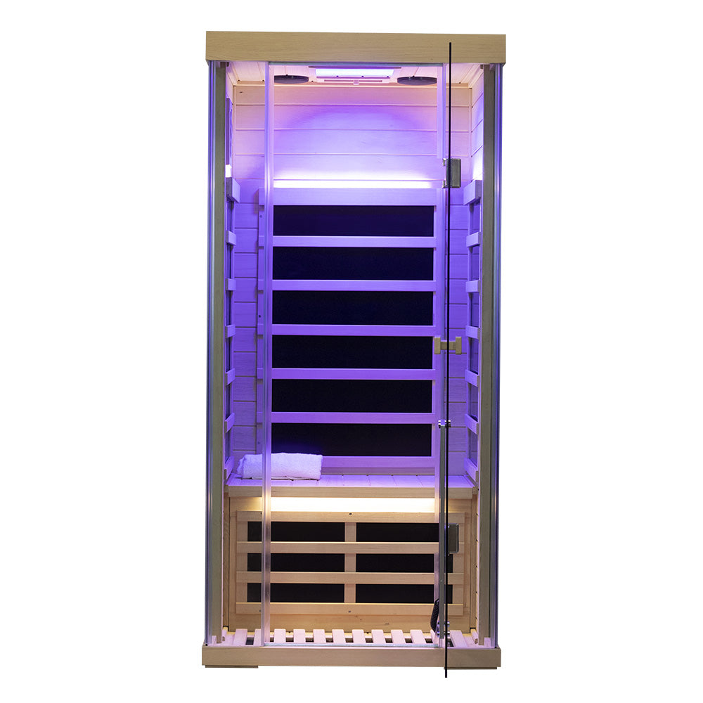 Wizzisaunas S01 Low EMF Infrared Sauna with Red Light Therapy