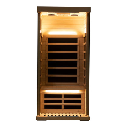 Wizzisaunas S01 Low EMF Infrared Sauna with Red Light Therapy