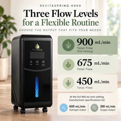 RevitaSpring H900 Molecular Hydrogen + Oxygen Generator