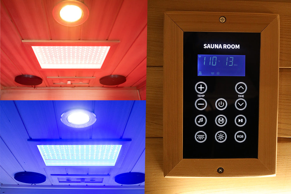 Wizzisaunas S01 Low EMF Infrared Sauna with Red Light Therapy