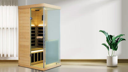 Wizzisaunas S01 Low EMF Infrared Sauna with Red Light Therapy