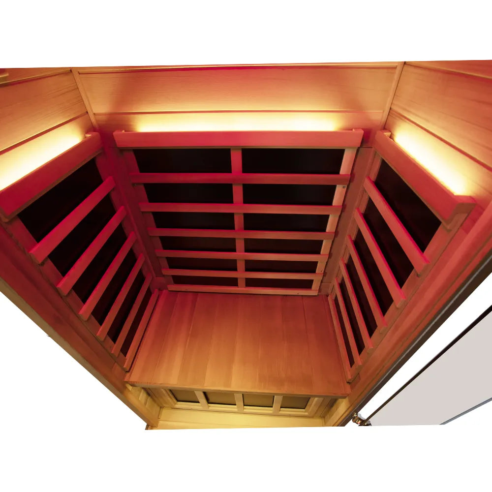 Wizzisaunas 909MX Low EMF Infrared Sauna with 4-Wavelength Red Light Therapy