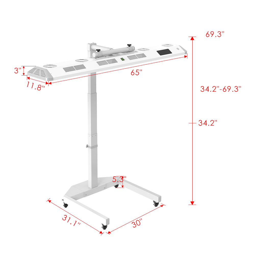 The Panorama Panel Full Body Red Light Therapy Panel - 480 LEDs, 7 Wavelengths