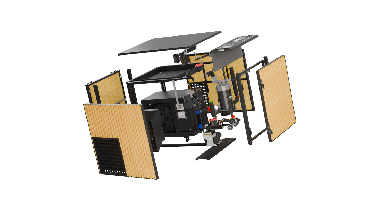 RevX Acrylic X Tub Cold Plunge with LUX High Performance Chiller and Filtration System