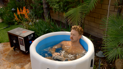 RevX Inflatable Cold Plunge Barrel with Inflatable Steps