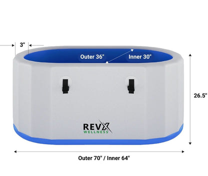 RevX Inflatable Cold Plunge Tub Deluxe