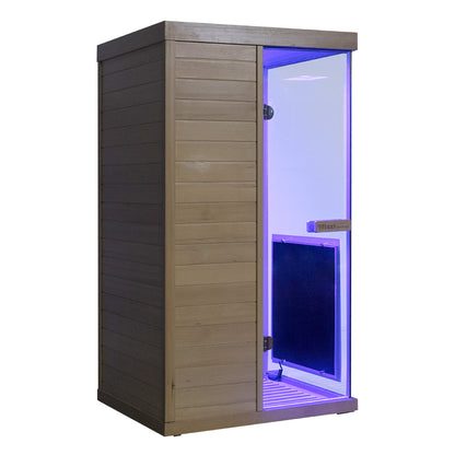 Wizzisaunas S01 Low EMF Infrared Sauna with Red Light Therapy