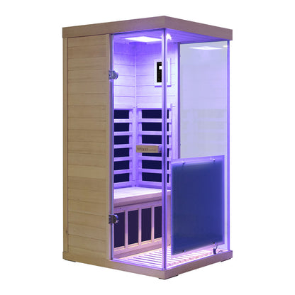 Wizzisaunas S01 Low EMF Infrared Sauna with Red Light Therapy