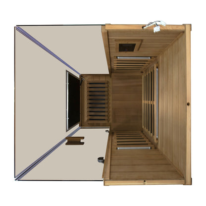Wizzisaunas 909MX Low EMF Infrared Sauna with 4-Wavelength Red Light Therapy