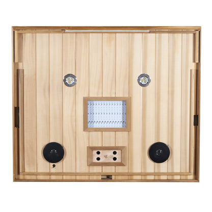 Wizzisaunas S02 2-Person Low EMF Infrared Sauna with Red Light Therapy
