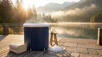 Large Ice Bath Tub Outdoor with Portable Bathtub Athletes Cold Water Therapy Tub Folding Bath Bucket PVC Spa Bathtub — Lifestyle