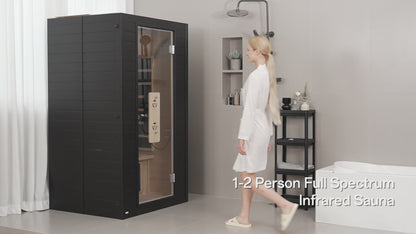 Neptune Full Spectrum Infrared & Red Light Therapy Sauna – 1–2 Person