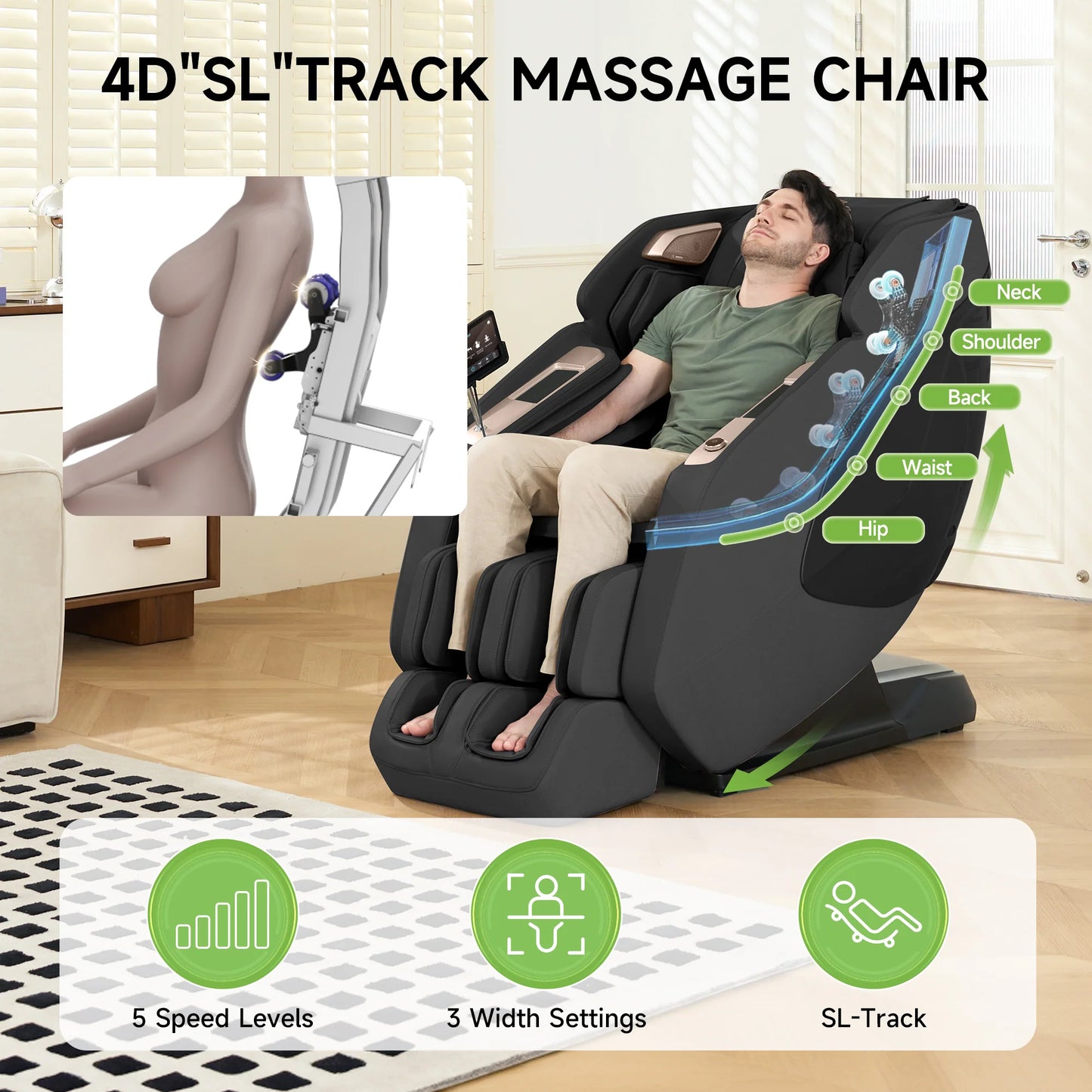 PS5200 4D Zero Gravity Massage Chair