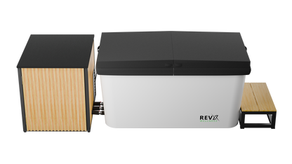 RevX Acrylic X Tub Cold Plunge with LUX High Performance Chiller and Filtration System