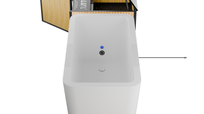 RevX Acrylic X Tub Cold Plunge with LUX High Performance Chiller and Filtration System